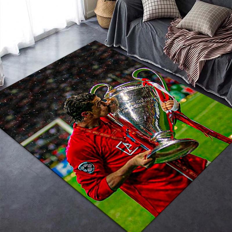 2025 Nieuw C Ronaldo Tapijt Vloerkleed voor Woonkamer Slaapkamer Huis Bank Decoratie, Kinderen spelen Antislip Vloermat25