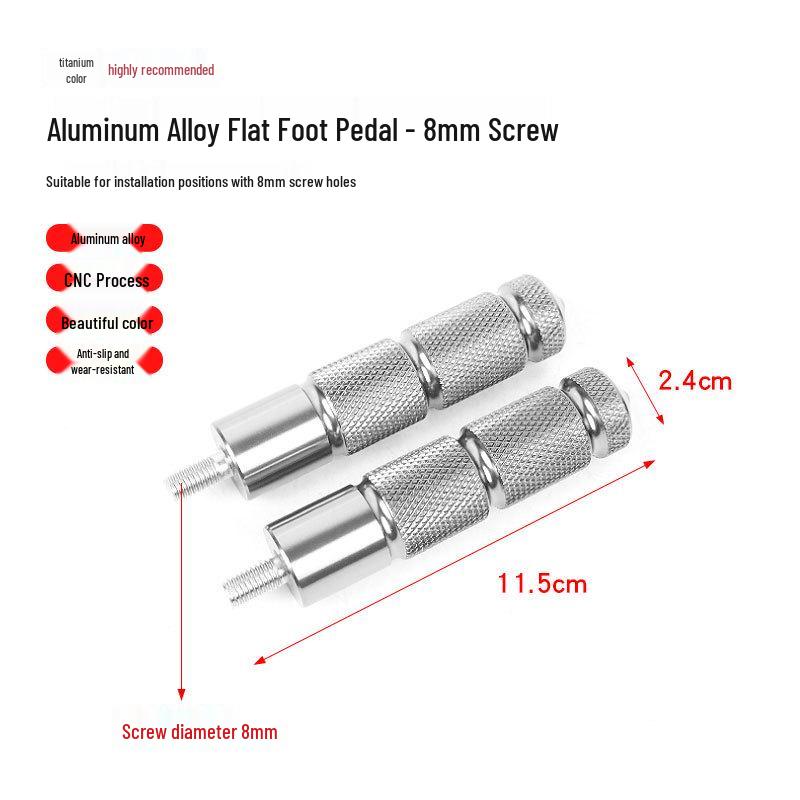 Diama New Standard Electric Bicycle Pedals & Footrests for Battery Car Modification
