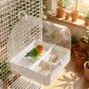 Bottom Drawer Parrot Bathtub Splash Proof Parrot Shower Box Bird Bathing Pool  Grooming Supplies