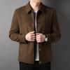 Frühlings-Reversjacke für Herren im neuen Stil, trendig, geknöpft, einfache, lockere Cordjacke im koreanischen Stil für Herren