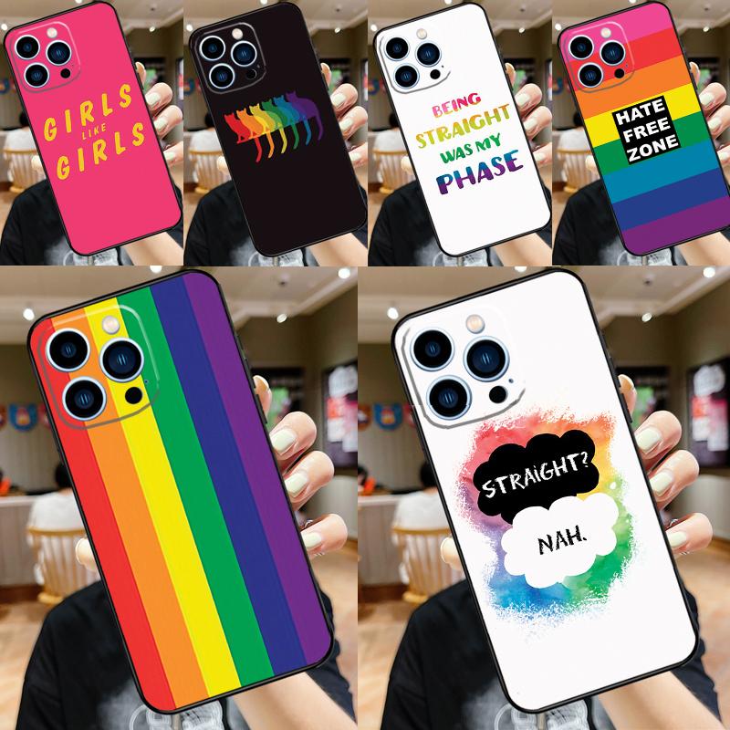 LGBT PRIDE GAY Phone Case For iPhone 17 Pro Max 11 14 15 16 Pro Max 12 13 mini 16 Plus 16e 17 Air Funda