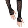Halloween Gloves for Women Elegant Sun Protections Costume Long Glove Spiders Web Lace Gloves Cosplay Party Accessory