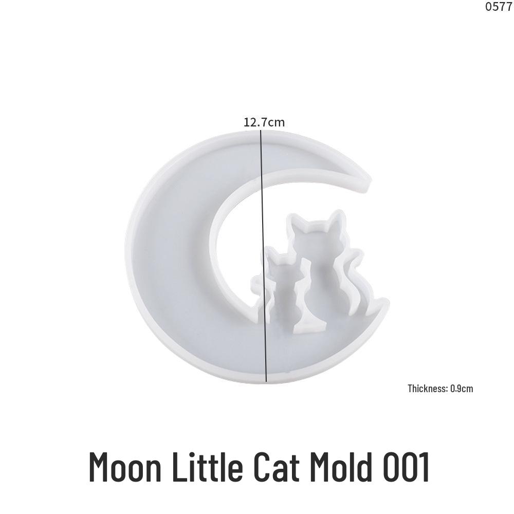 Poppy DIY Crystal Resin Moon & Unicorn Angel Pendant Mold