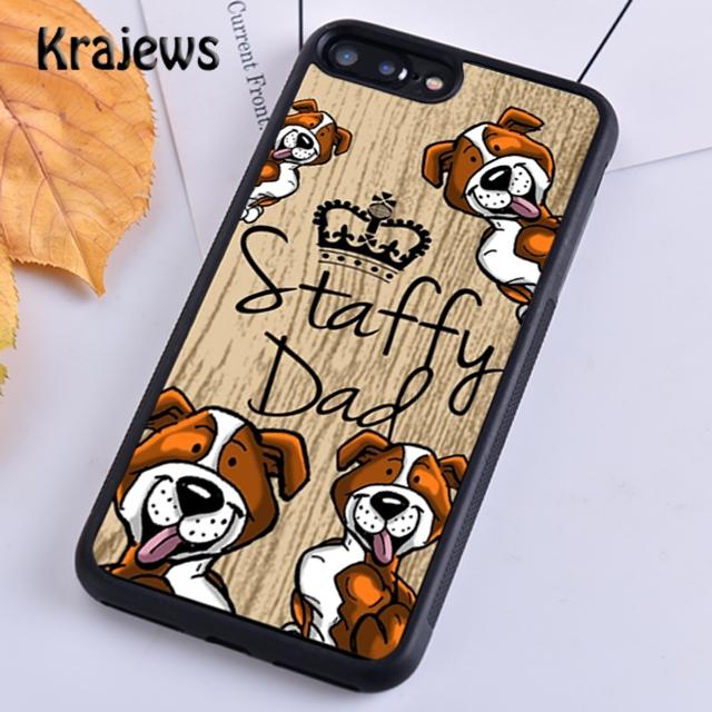 

Krajews Staffordshire Bull Terrier Staffy Dog Phone Case For iPhone 17 Air 16 15 14 plus 11 12 13 pro max coque Fundas iPhone 13