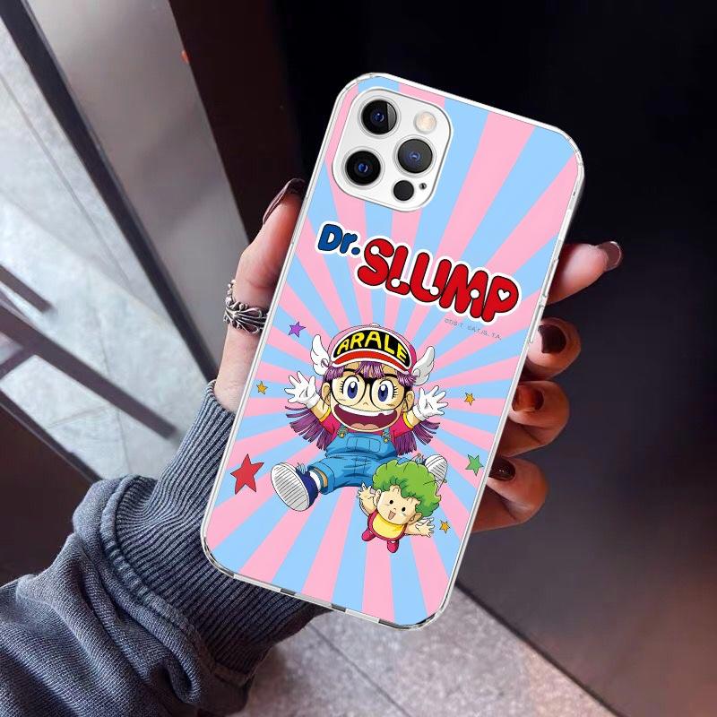 Arale Dr Slump Phone Case For iPhone 17 Air 11 13 Mini 14 15 Plus 16 12 Pro Max 16E SE 7 8 Pattern Soft TPU Back Cover  17 Air 1