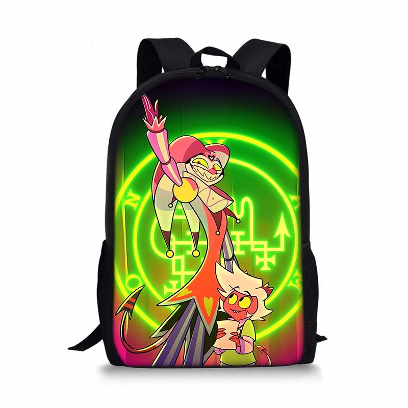 Trendy Populaire Bijzondere Helluva Boss Notebook Rugzakken leerling Schooltassen 3D Print Oxford Waterdicht Jongens/Meisjes Laptop Rugzakken