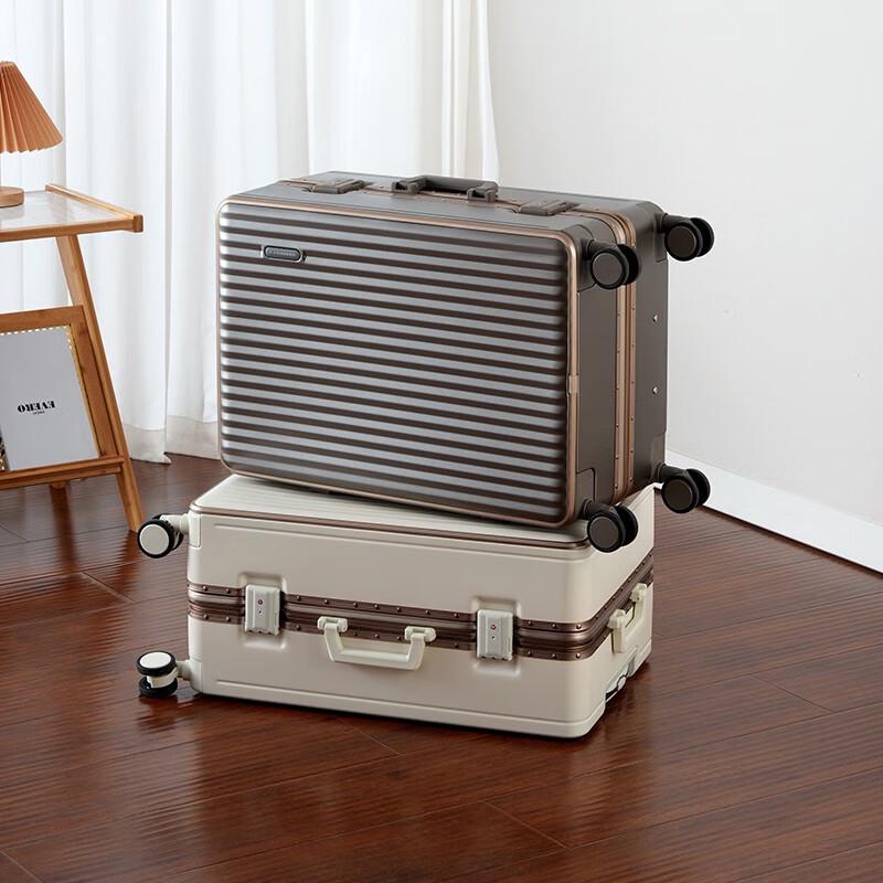 T.J. HARREN Aluminum Frame Luggage Suitcase