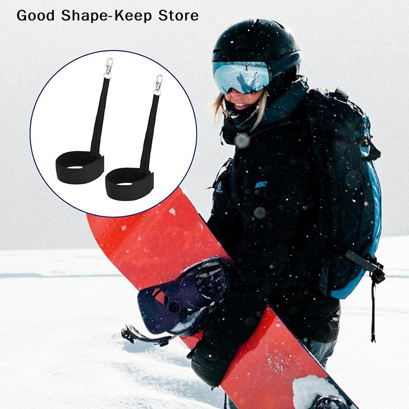 4Pcs Elastic Ski Glove Wrist Strap Glove Holder Anti-loss Wrist Straps For Outdoor Snowboard Skis Mountaineering Sport Straps