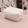 Lambswool Small Cosmetic Bag Cute Plush Makeup Organizer Pouch Kawaii Pencil Case Bags Travel Coin Purse Household Storage 2024