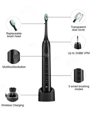 Cepillo de dientes eléctrico Ultra sónico S100 IPX7 Waterpro, cepillo de dientes sónico recargable para niños, Estuche De Viaje USB Szczoteczka