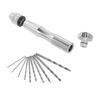 0.3 3.5mm Mini Hand Drill Set with 10pcs High Speed Steel Twist Drill Bit Set High Quality Drill Bit Holder Hand Drill