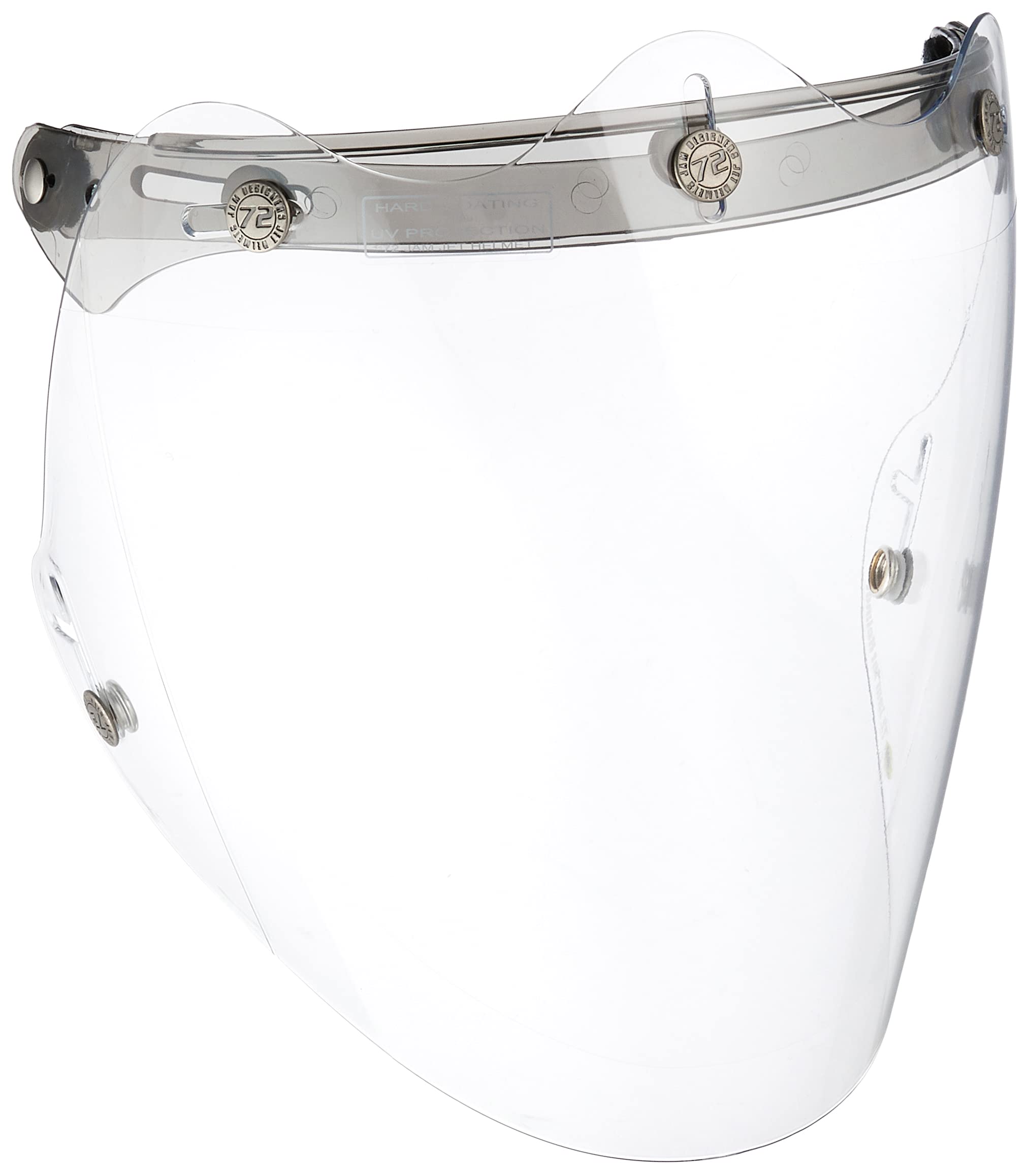 

Jamtech Japan 72JAM Helmet Shield, Openable 3D Competition Shield (Solid Clear) CPSB-01