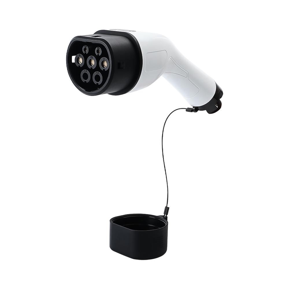JDMEX 1 Phase 16A Type 2 EV Charger Female Plug 3.5KW IEC 62196-2 Connect to EV Side Connector for Electric Vehicle Charging Type2