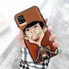 Black Case for Xiaomi Redmi 13C Note 9 iPhone XR 7 8 14 15 11 12 13 X XS Pro Max Samsung A25 S23 S24 FE Ultra Plus Mr. Bean