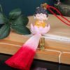 Cute Buddha Guanyin Car Pendant Chinese Style Cartoon Buddha Figures  Car Interior Decoration