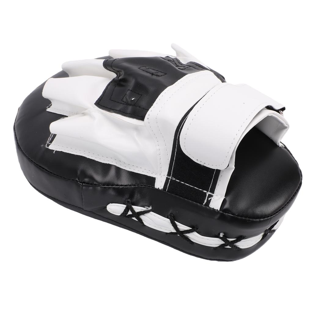 Boxing Curved Punching Mitt PU Leather Boxing Pad with Strap for Taekwondo Training