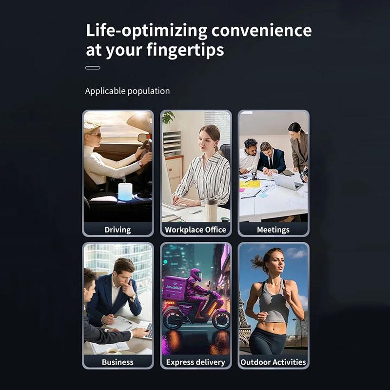 Business Bluetooth Kopfhörer mit 2 Stück austauschbaren Batterien, Geräuschunterdrückung, HD-Anrufe, Vibrationserinnerung Headset