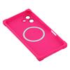 For iPhone 16 Case Compatible with MagSafe Straight Edge TPU Phone Cover with Camera Lens Protector