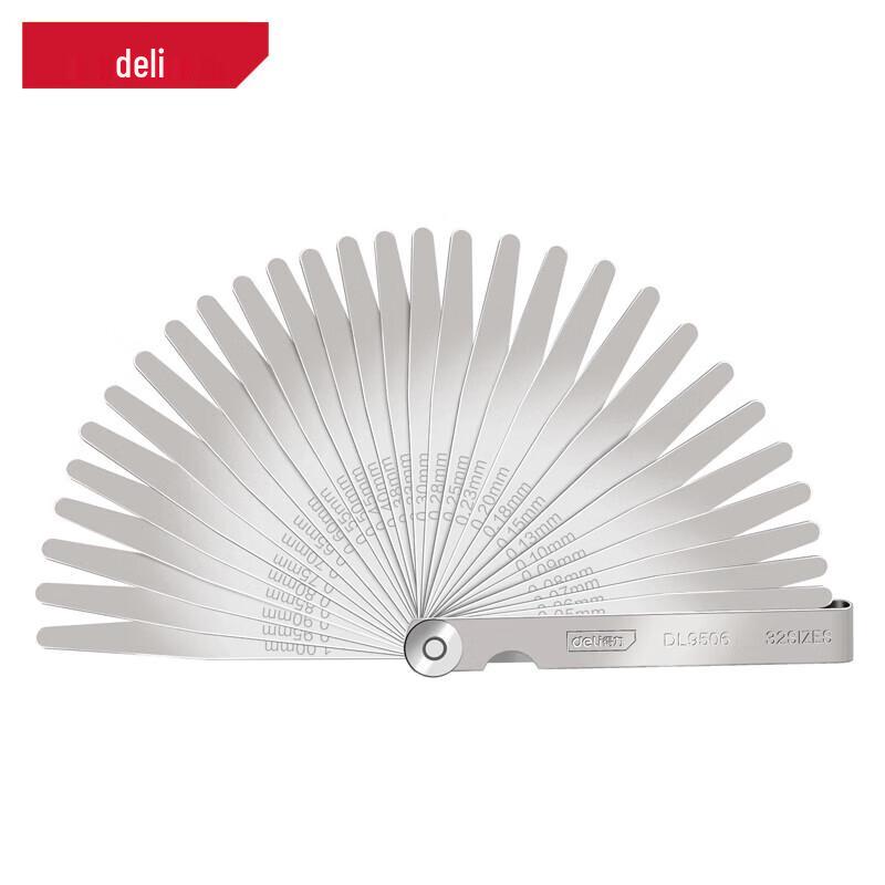 Deli 32-Piece Feeler Gauge Set