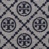 Tory Burch T Monogram Logo Print Zipper Closure Jacquard And Leather Shoulder Crossbody Handbag Mini Women Handbags Navy-Blue 163258-405