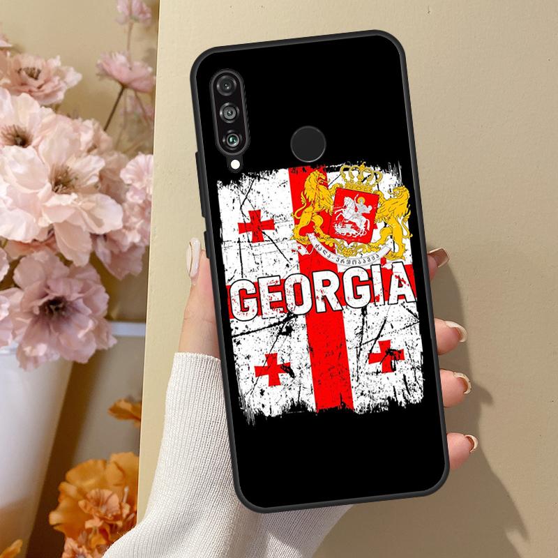 

Georgia Flag For Huawei Nova Y70 Y91 Y61 Y73 Y72 Y90 Y60 12s 12i 11i 8i 9 10 SE P40 Lite P30 P60 Pro Case Huawei Nova 12s