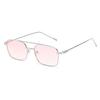 Dropshipping Fashion Square Sunglasses Men Women Metal Sun Glasses Retro Sun Glasses Vintage High Quality Gafas Oculos De Sol