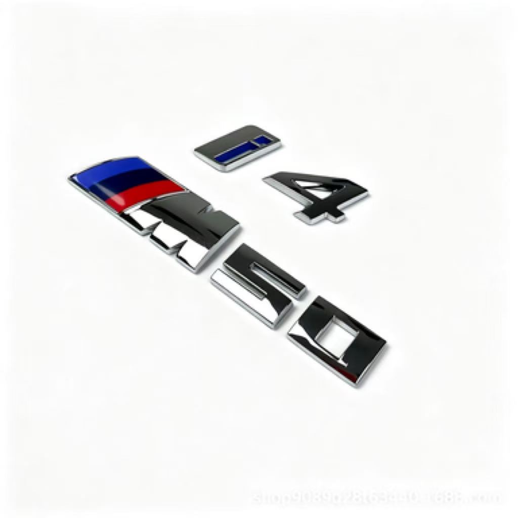 Car Rear Tailgate Letter Badge Sticker, Trunk Emblem Decal Auto Exterior Decor Styling Accessories Fit for BMW IX3 I4 I7 M50 M60 yf2