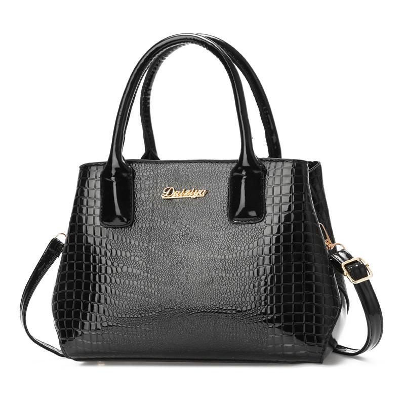 Stylish And Trendy Stone Texture Large Capacity Shoulder Bag For Women In Black Red Yellow Blue Purple And Coffee