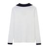 Women's Fashion Casual Colorblock Comfortable Lapel Long Sleeve Knitted All- Sweater Top
