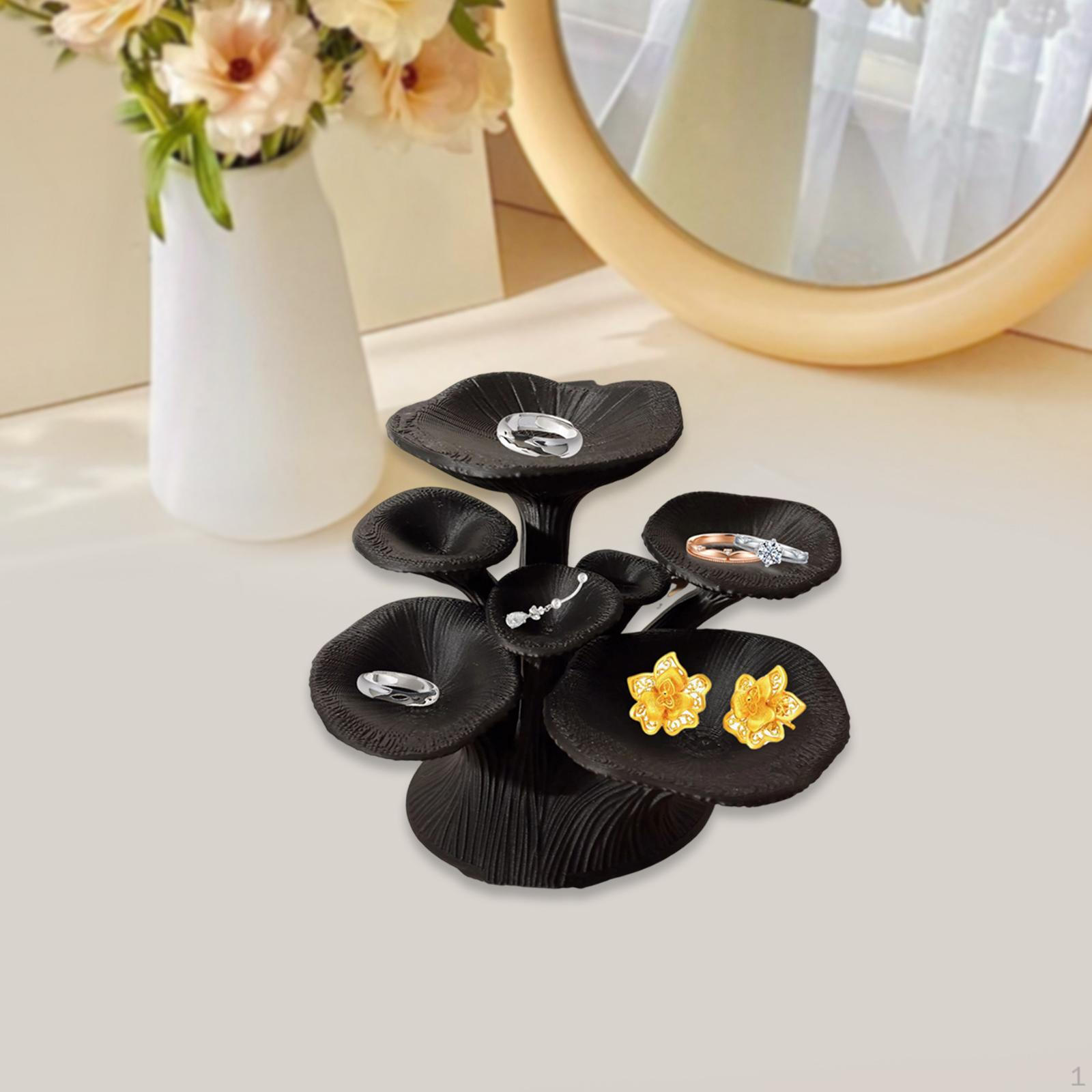

Jewelry Display Tray Shaped Women Multifunction Storage Organizer for Rings Necklaces