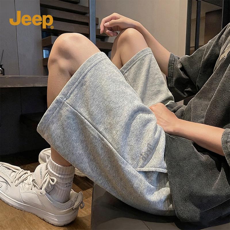 

Jeep Мужские 5-точечные шорты из хлопкового махрового полотна L