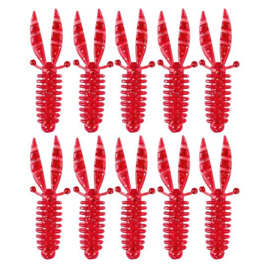 10Pcs Fishing Artificial Lures Soft Baits Realistic Looking Bright Colors Outdoor Fishing Swimbaits Bionic Lures