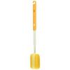 KOKUBO Bottle Sponge, Extendable Bottle Washing Sponge with Two Adjustable Handle Lengths, Orange