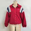 Autumn Women's Clashing Long Sleeve Patchwork Double Pocket Lapel Jacket