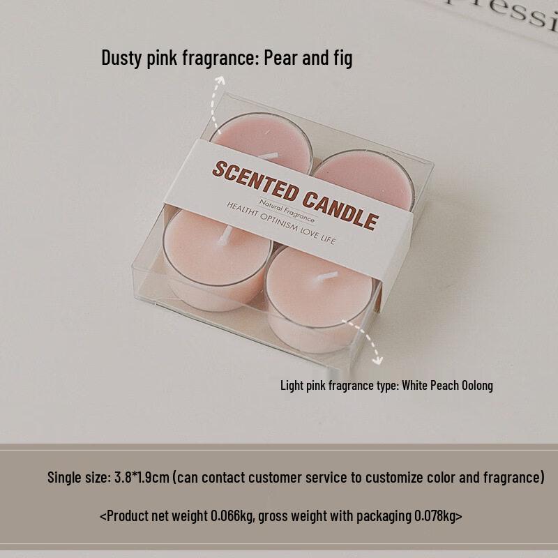 LIEI Handmade Scented Round Tea Light Candles