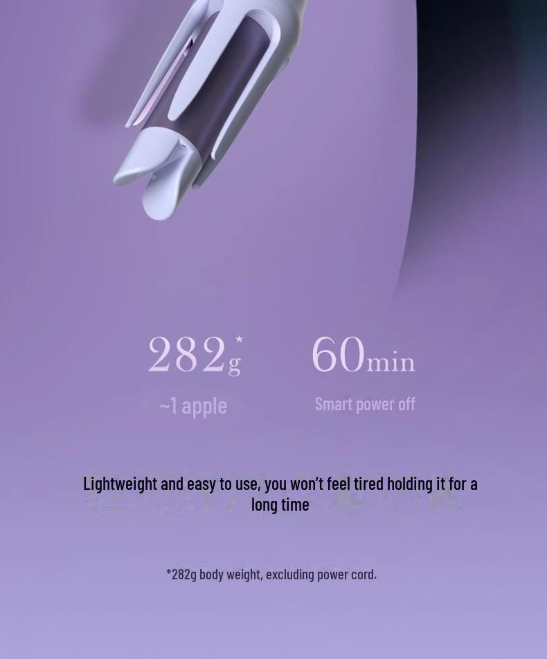 32mm Automatic Curling Iron with Negative Ion Technology - Handheld, Dorm-Friendly, Hair Safe, Big Wave Curler