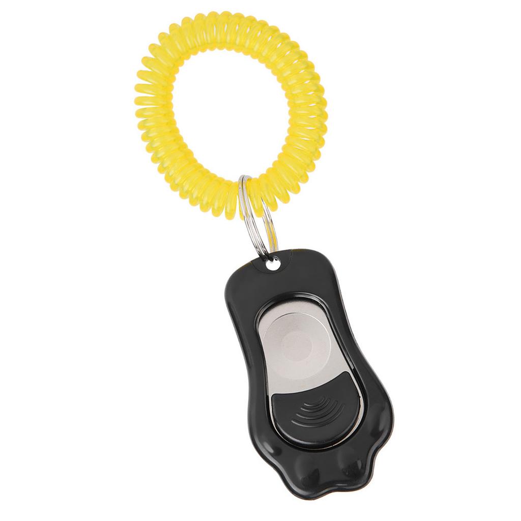 Adjustable 3 Gears Pet Dog Training Clicker Claw Shaped with Wrist Strap for Cats Birds