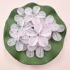 50Pcs Receptacle Frosted Semi Transparent 28.5mm DIY Making Handmade Material 5 Petals Flower DIY Earring Hair Jewelry Accessories