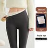 Plus-Size Fleece-Lined Shark Pants: High-Waisted, Thick, and Warm Yoga Leggings for Autumn/Winter 2025