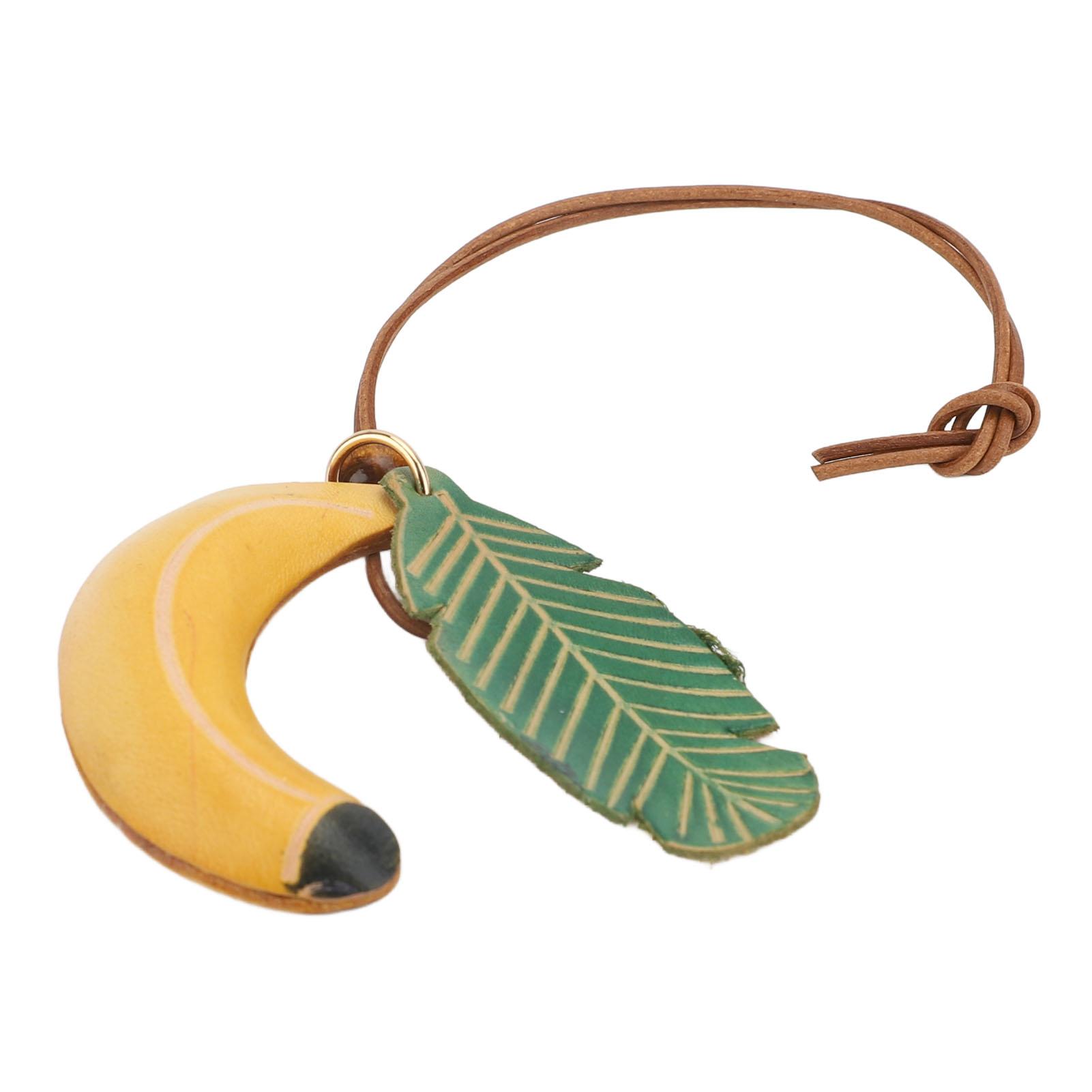 

Милый фруктовый кулон Кожа из коровьей шкуры Винтажное украшение для брелка Кошелек Сумка Чехол для телефона Груша