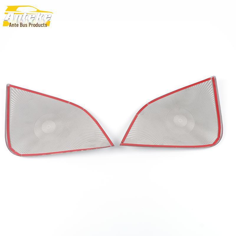 Stainless Steel Front Door Speaker Cover for Tesla Model Y - Decorative Sequin Panel Accessory