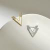 "V Letter Full Diamond Small Brooch for Women, Korean Fashionable and Simple Lapel Pin Cardigan Pin