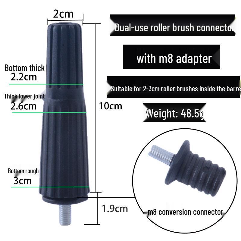 M8 Conversion Head with Roller Brush Connector for Latex Paint Coating