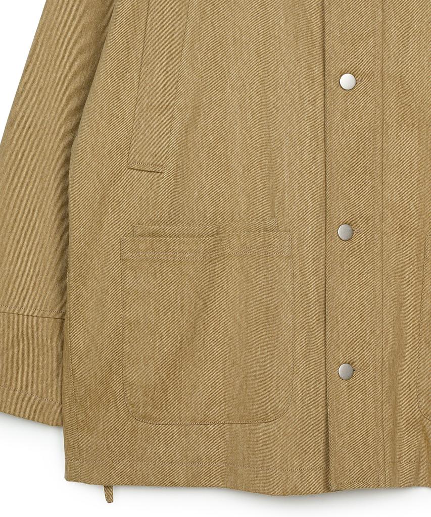 Fdr Work Safari Chore Long Jacket Brown