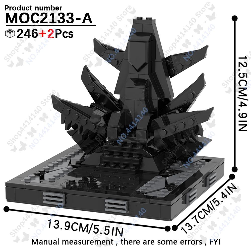 MOOXI Space Wars Movie Throne Military Conference Room Scenario Model Building Block DIY Diorama Bricks For Kids Montessori Toys