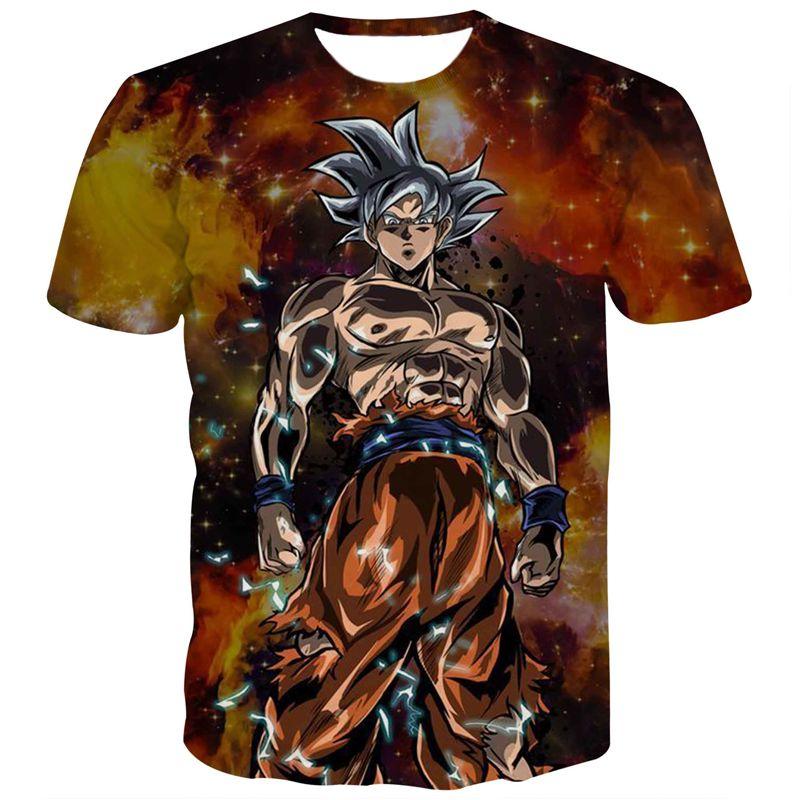 Dragon Ball Super Ultra Instinct Super Saiyan Goku Printed Men s Fashion Dragonball Short Sleeve T-Shirt XXS