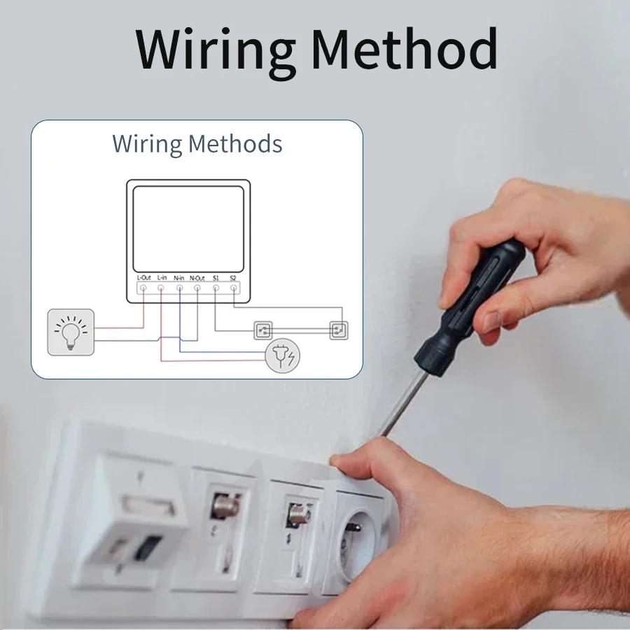 WiFi & RF 2.4G Smart Switch AC100-240V 16A Relay Breaker Cozylife App Remote Control with Alexa Google Home Yandex SmartThings