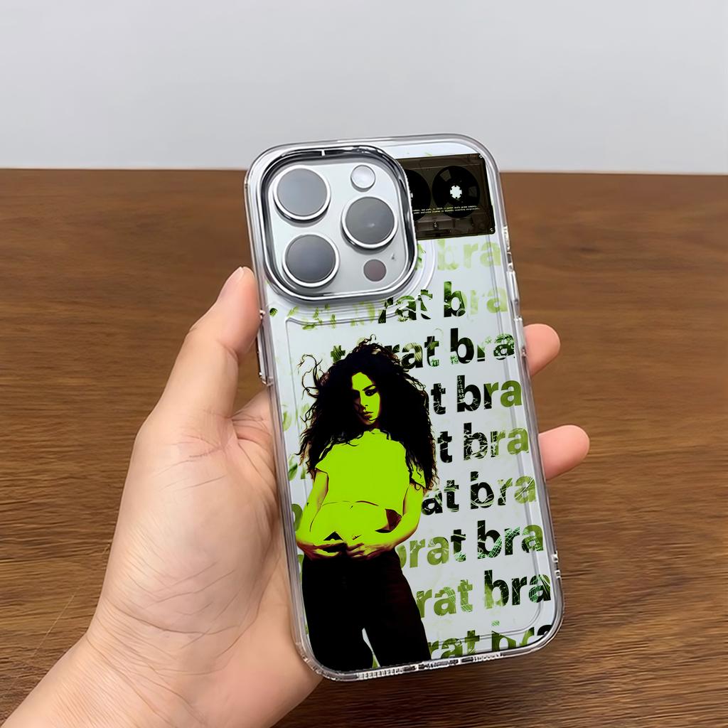 C-Charlis XCX B-BRAT Brat 360 365 Phone Case For iPhone 17 16e 16 15 14 13 12 11mini Pro Max X XR XSMAX 8 7 Air Plus Soft Cover