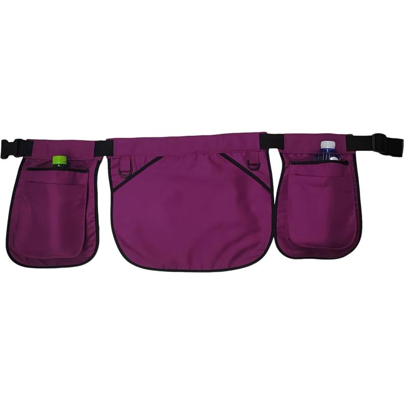 Oil-Resistant Waist Pack with Ethnic Patterns for Camping Large-Capacity Design