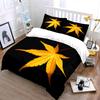 Autumn Leaf Design Three-Piece Set Soft Comfortable Duvet Cover Bedding Set Included 1*Duvet Cover & 2*Pillowcases, Gift